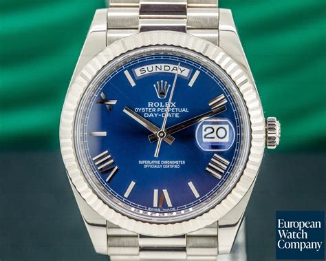 white gold rolex president day date|Rolex Day-Date 40 228239.